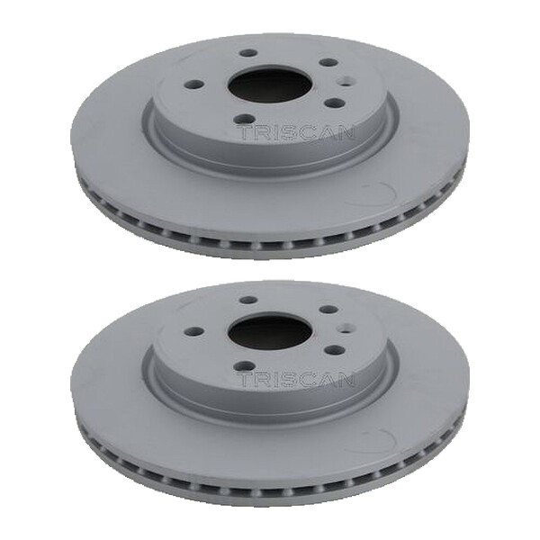2 Brake Discs vented Ø 315 mm TRISCAN for e.g. OPEL INSIGNIA