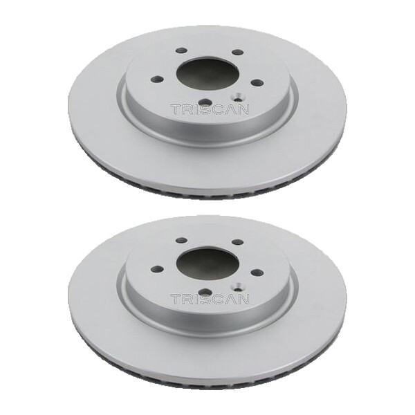 2 Brake Discs vented Ø 315 mm TRISCAN for e.g. OPEL INSIGNIA