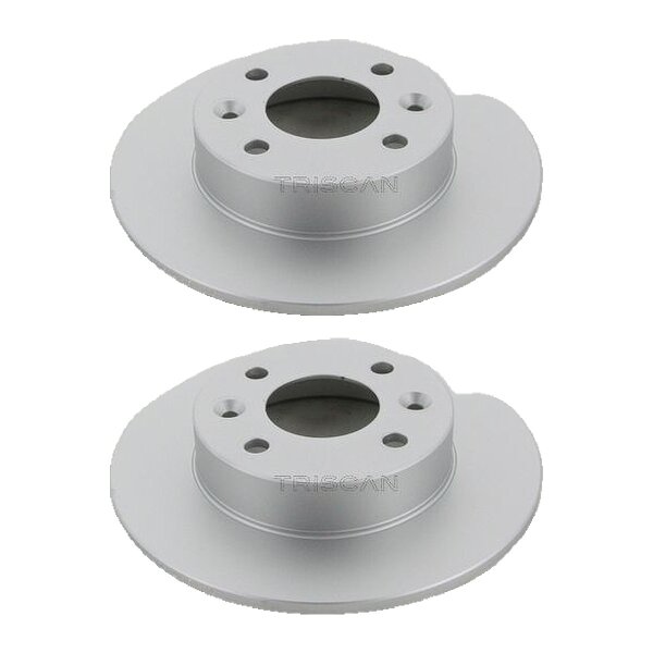 2 Bremsscheiben voll Ø 238 mm TRISCAN passend für u.a. RENAULT SUPER