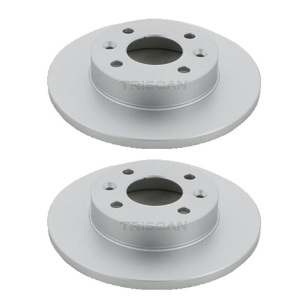 2 Bremsscheiben voll Ø 238 mm TRISCAN passend für u.a. RENAULT RAPID