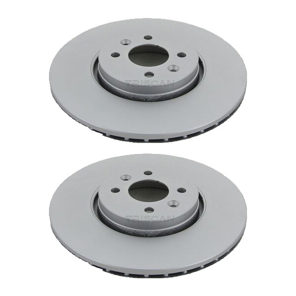 2 Brake Discs vented Ø 300 mm TRISCAN for e.g. RENAULT GRAND
