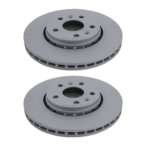 2 Brake Discs vented Ø 280 mm TRISCAN for e.g. RENAULT KANGOO