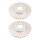 2 Brake Discs vented Ø 296 mm TRISCAN for e.g. RENAULT TALISMAN
