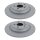 2 Brake Discs full Ø 302 mm TRISCAN Brake-Expertise for e.g. VOLVO V70
