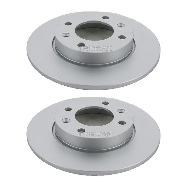 2 Brake Discs full Ø 247 mm TRISCAN Brake-Expertise for CITROËN C4 and others
