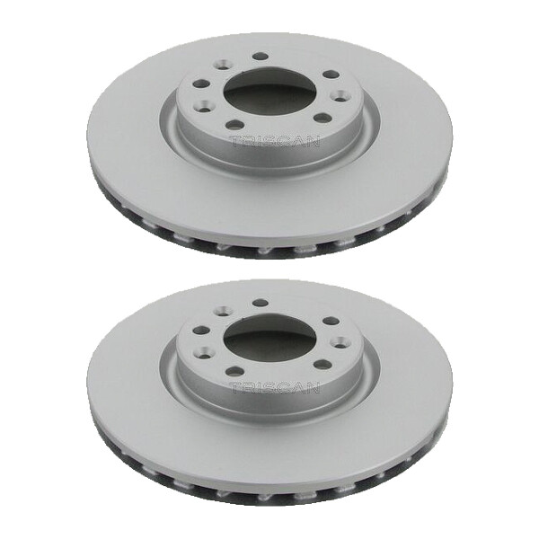 2 Bremsscheiben belüftet Ø 283 mm TRISCAN passend für u.a. CITROËN C4