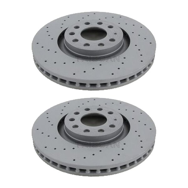 2 Brake Discs vented Ø 320 mm TRISCAN Brake-Expertise for AUDI A4 and others