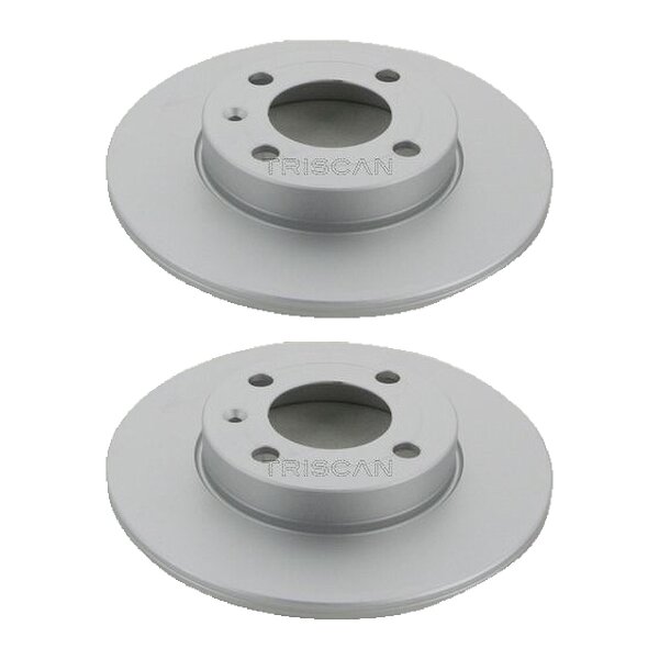 2 Bremsscheiben voll Ø 239 mm TRISCAN Bremsen-Expertise für u.a. VW POLO