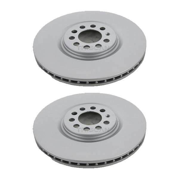 2 Brake Discs vented Ø 312 mm TRISCAN Brake-Expertise for AUDI TT and others