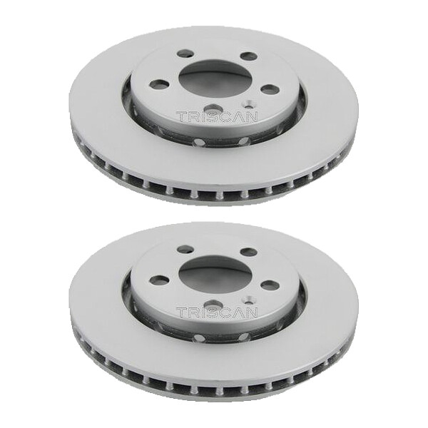 2 Bremsscheiben belüftet Ø 256 mm TRISCAN Bremsen-Expertise für u.a. VW GOLF