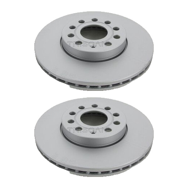 2 Brake Discs vented Ø 288 mm TRISCAN Brake-Expertise for AUDI A3 and others