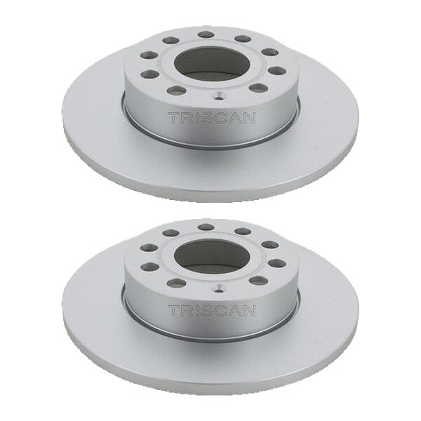2 Bremsscheiben voll Ø 256 mm TRISCAN passend für u.a. SKODA OCTAVIA