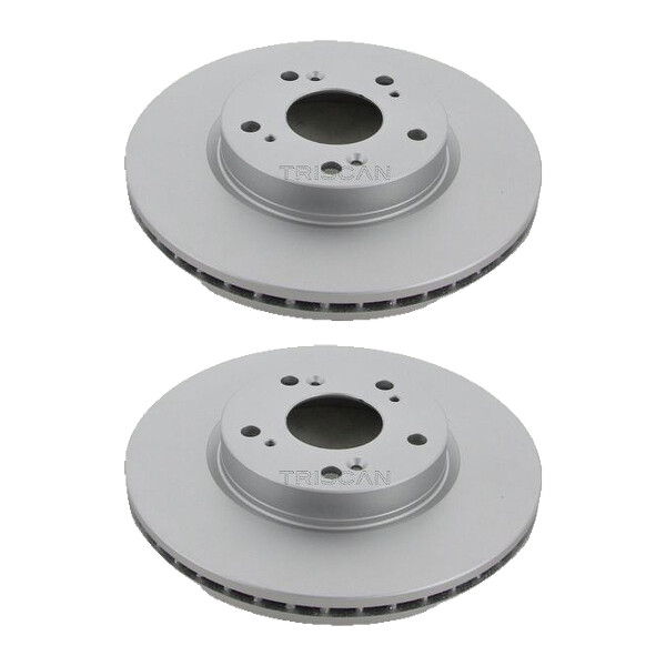 2 Bremsscheiben belüftet Ø 282 mm TRISCAN passend für u.a. HONDA CIVIC