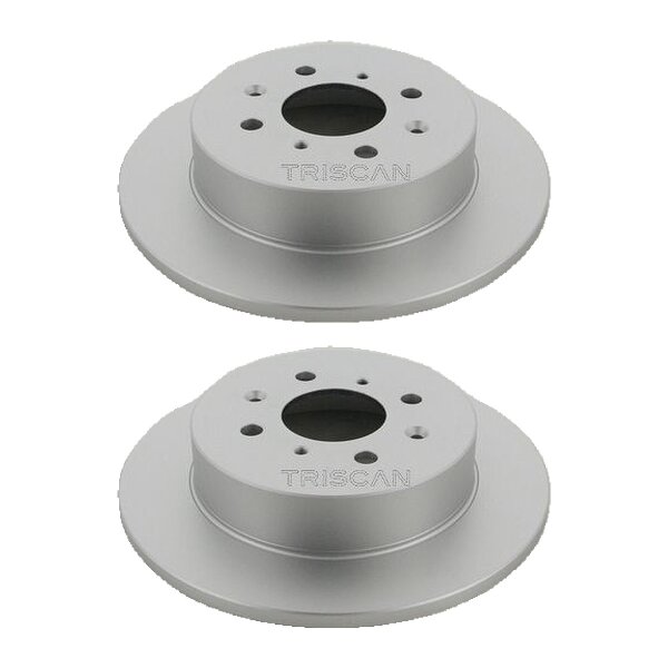 2 Bremsscheiben voll Ø 260 mm TRISCAN Bremsen-Expertise für u.a. HONDA CIVIC