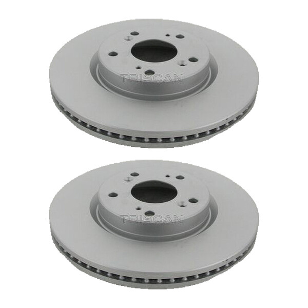 2 Brake Discs vented Ø 293 mm TRISCAN suitable for e.g. HONDA CIVIC
