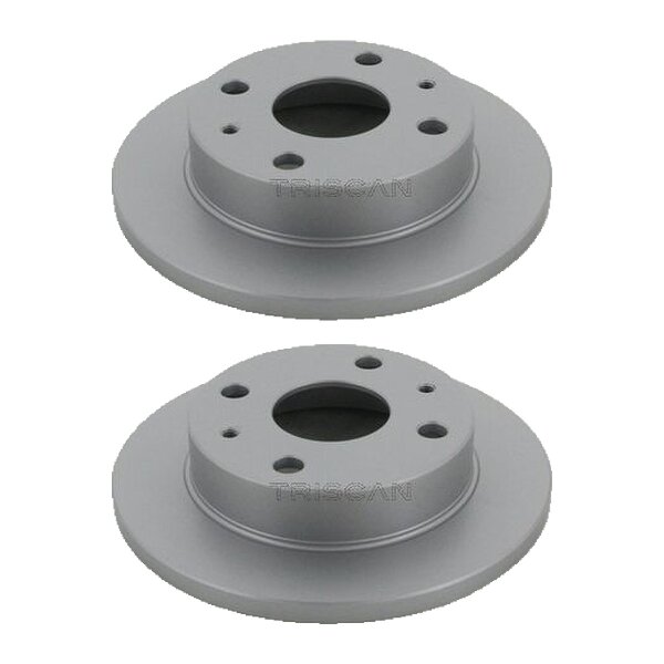 2 Bremsscheiben voll Ø 211 mm TRISCAN passend für u.a. DAIHATSU CUORE