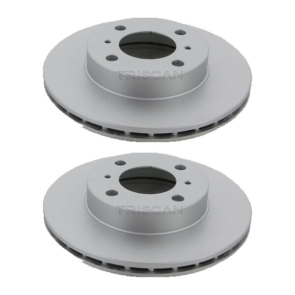 2 Bremsscheiben belüftet Ø 236 mm TRISCAN für u.a. MITSUBISHI LANCER
