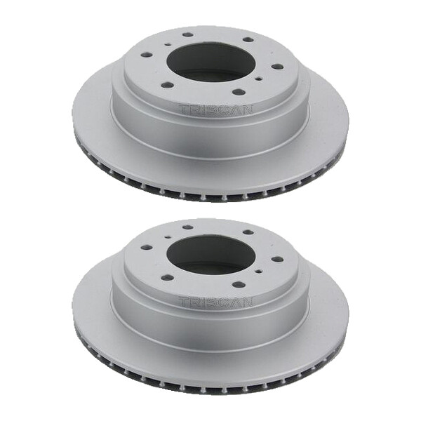 2 Brake Discs vented Ø 300 mm TRISCAN for e.g. MITSUBISHI PAJERO