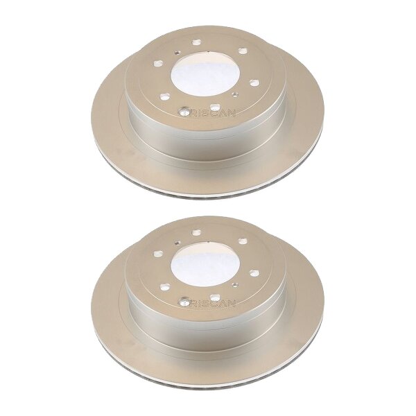 2 Brake Discs vented Ø 332 mm TRISCAN for e.g. MITSUBISHI PAJERO