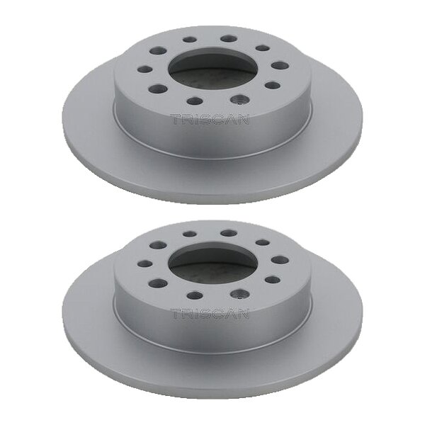 2 Bremsscheiben voll Ø 258 mm TRISCAN passend für u.a. HYUNDAI COUPE