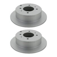 2 Bremsscheiben voll Ø 261,9 mm TRISCAN für...
