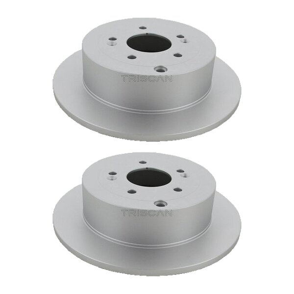 2 Bremsscheiben voll Ø 302 mm TRISCAN passend für u.a. HYUNDAI SANTA