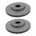 2 Brake Discs vented Ø 320 mm TRISCAN for HYUNDAI TUCSON and others