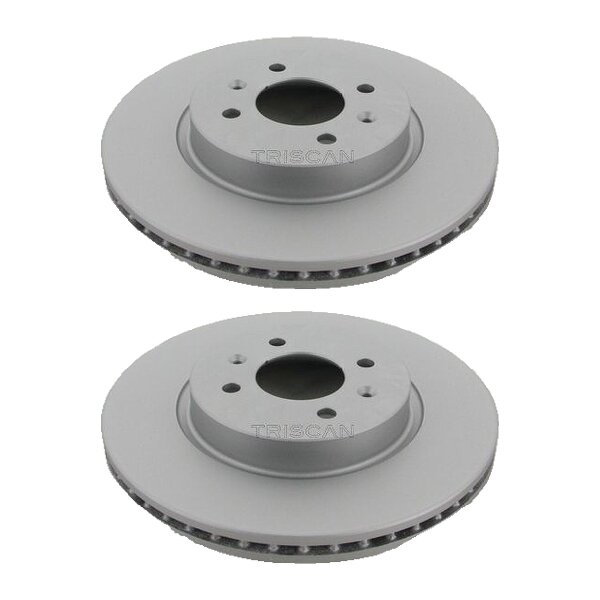 2 Brake Discs vented Ø 280 mm TRISCAN Brake-Expertise for KIA RIO and others