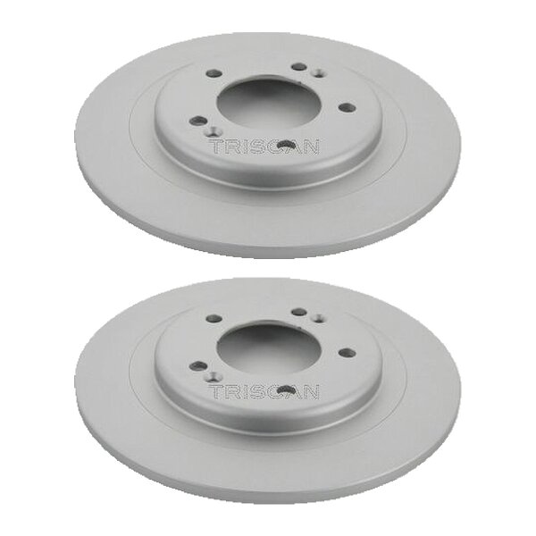 2 Brake Discs full Ø 284 mm TRISCAN Brake-Expertise for KIA CEED and others