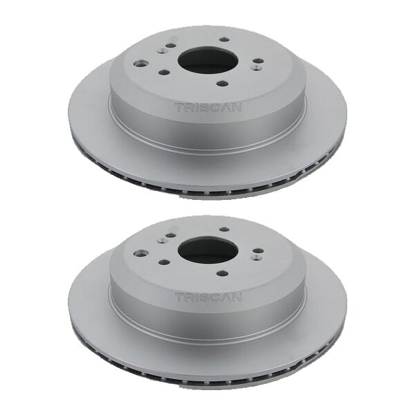 2 Brake Discs vented Ø 324 mm TRISCAN Brake-Expertise for HYUNDAI ix55
