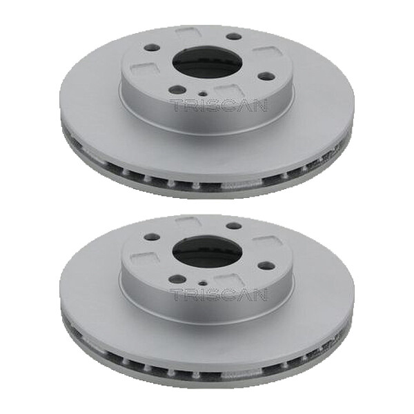 2 Bremsscheiben belüftet Ø 235 mm TRISCAN passend für u.a. MAZDA 323