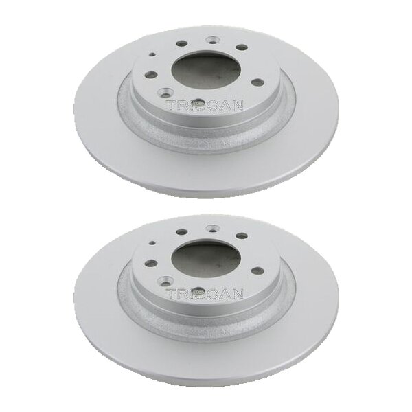 2 Brake Discs full Ø 280 mm TRISCAN Brake-Expertise for e.g. MAZDA 6