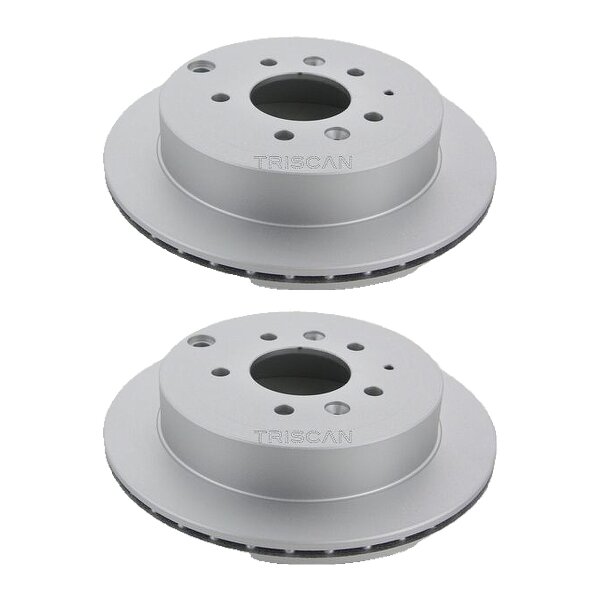 2 Brake Discs vented Ø 286 mm TRISCAN Brake-Expertise for MAZDA MPV