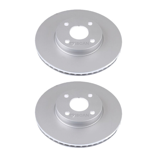 2 Bremsscheiben belüftet Ø 257 mm TRISCAN Bremsen-Expertise für u.a. MAZDA 2