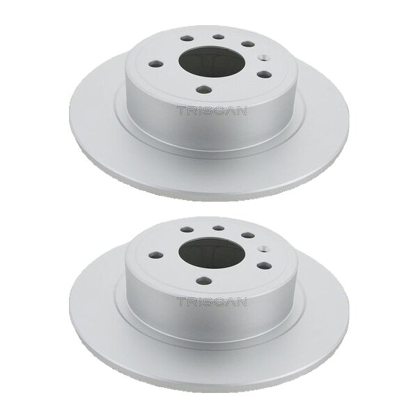 2 Brake Discs full Ø 286 mm TRISCAN Brake-Expertise for e.g. SAAB 9-5