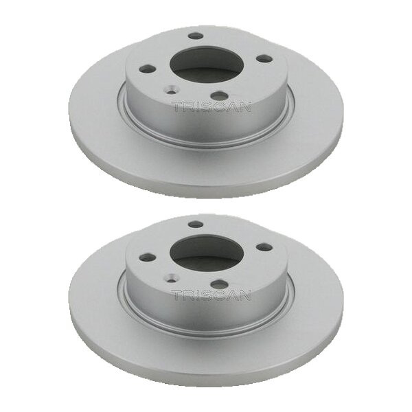 2 Bremsscheiben voll Ø 236 mm TRISCAN passend für u.a. SKODA FAVORIT