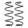 Suspension spring set front axle coil spring KYB for e.g. CITROËN C4