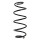 Suspension spring set front axle coil spring KYB for e.g. CITROËN C4