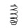 Suspension spring set front axle coil spring KYB for e.g. VW PASSAT