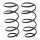Suspension spring set front axle coil spring Ø 145 mm KYB for BMW 3 Series