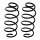 Suspension spring set front axle coil spring Ø 144 mm KYB for e.g. LADA GRANTA