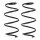 Suspension spring set front axle coil spring Ø 151 mm KYB for e.g. OPEL ASTRA