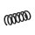 Suspension spring set front axle coil spring Ø 120 mm KYB for VW TOUAREG