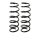Suspension spring set front axle coil spring Ø 115 mm KYB for BMW 5 Series