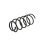 Suspension spring set front coil spring Ø 144 mm KYB for e.g. CHEVROLET AVEO