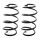 Suspension spring set front axle coil spring Ø 156 mm KYB for FORD FOCUS