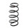Suspension spring set front axle coil spring Ø 134 mm KYB for FORD FIESTA