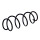 Suspension spring set front axle coil spring Ø 163 mm KYB for e.g. MB E-KLASSE