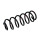 Suspension spring set front axle coil spring Ø 135 mm KYB for e.g. PEUGEOT 407