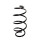 Suspension spring set front coil spring Ø 161 mm KYB for e.g. PEUGEOT 3008